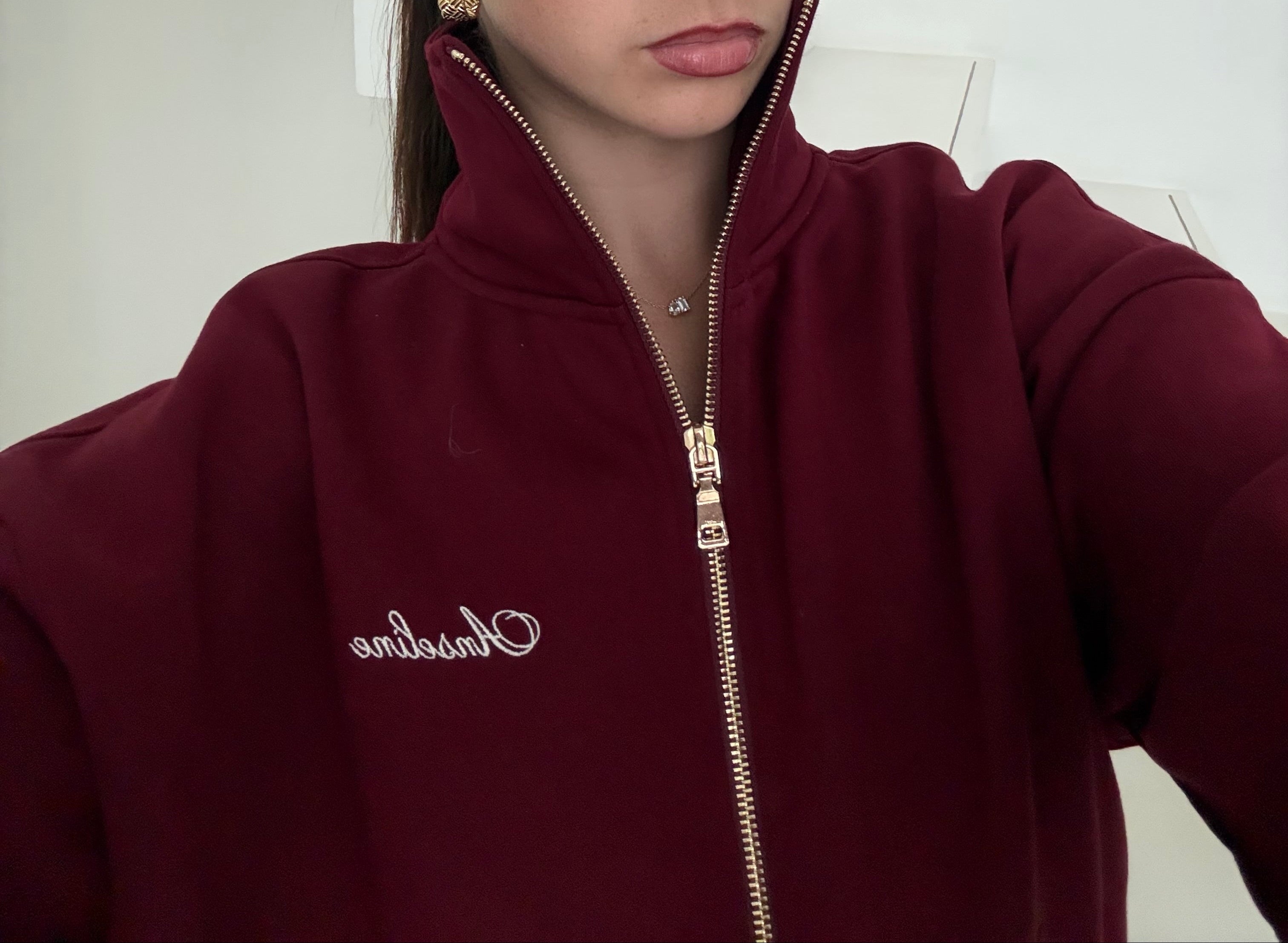 Monaco Zip Jumper - Mulberry
