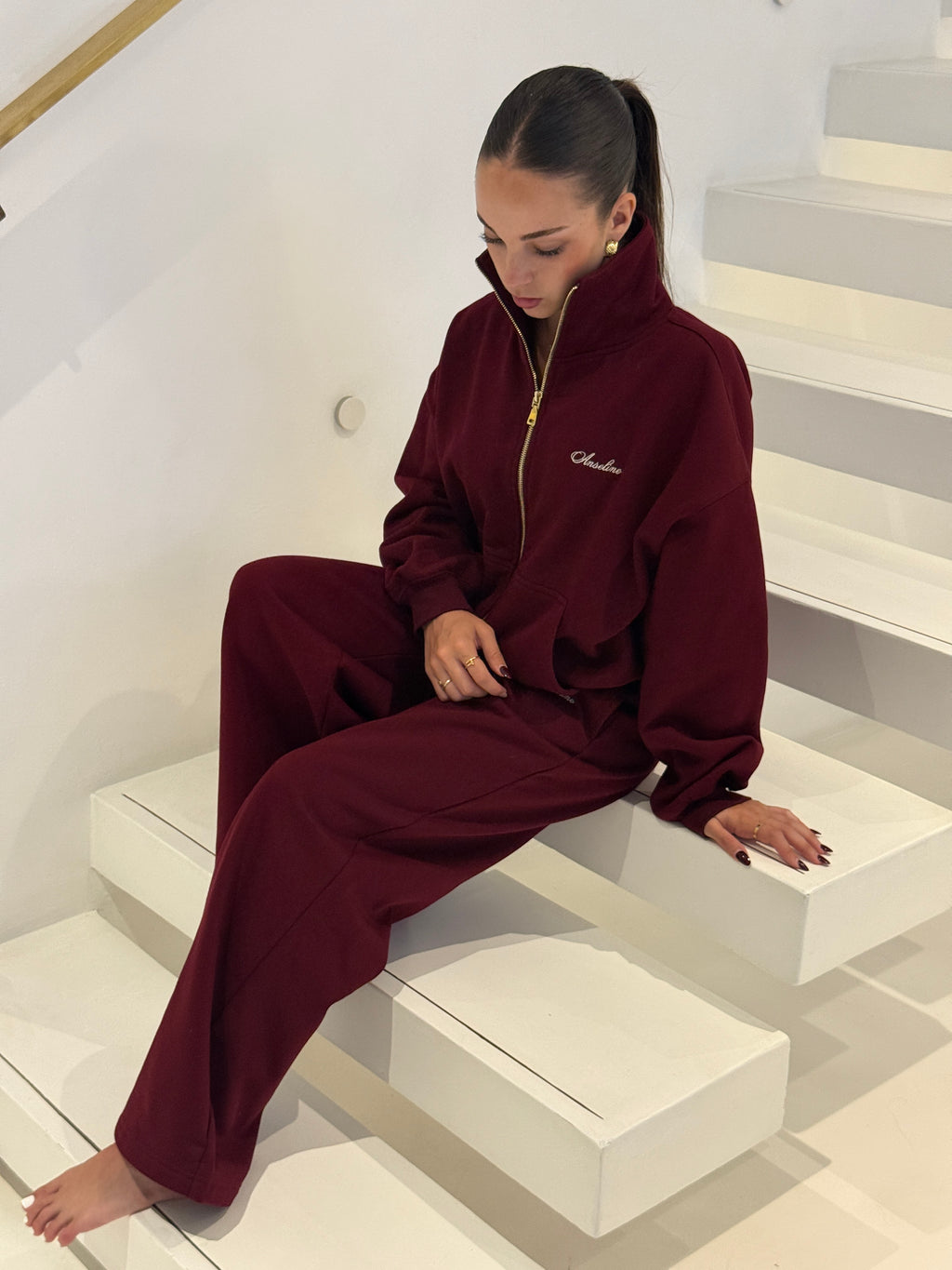 Monaco Zip Jumper - Mulberry