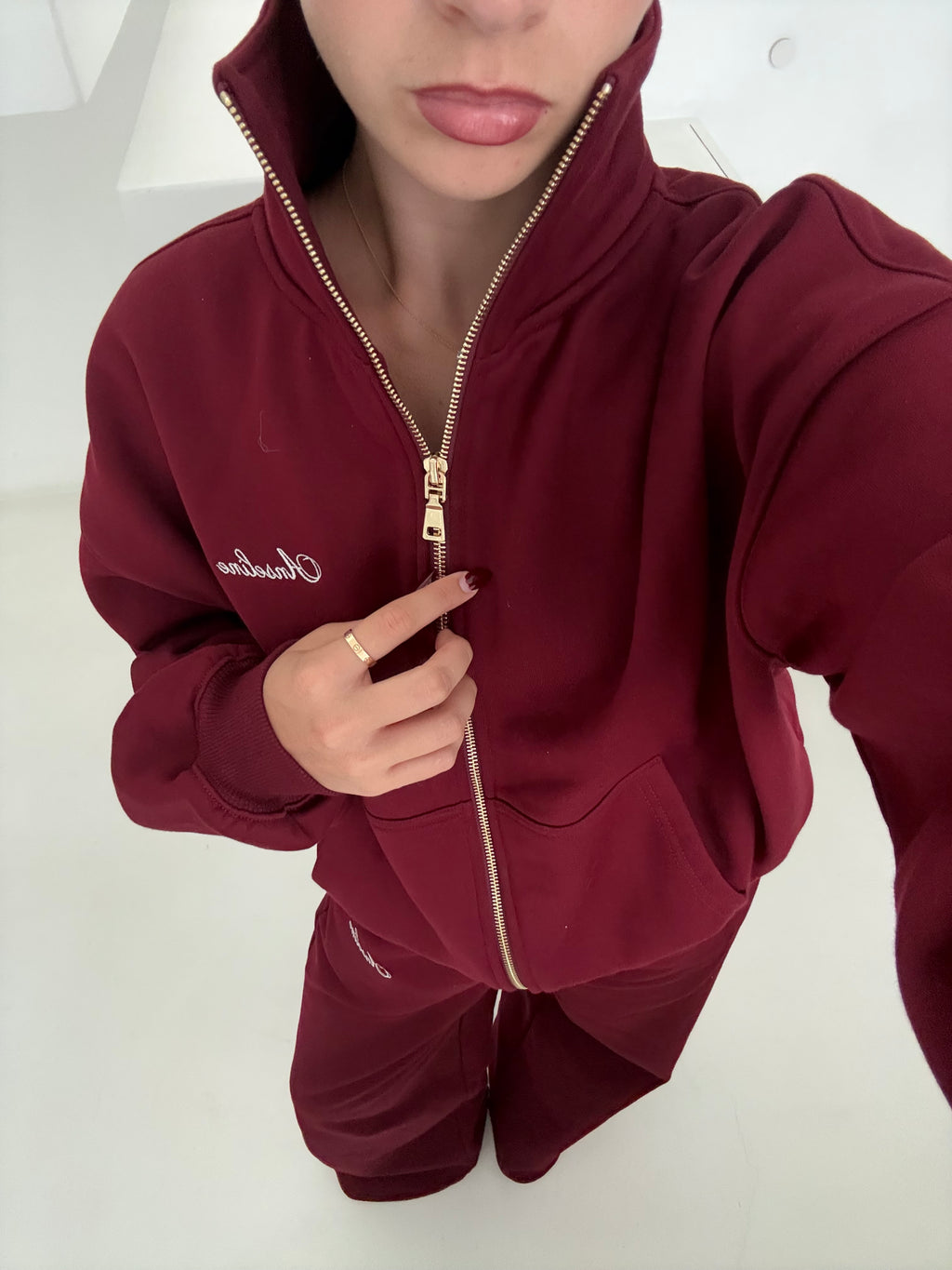 Monaco Zip Jumper - Mulberry