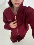 Monaco Zip Jumper - Mulberry