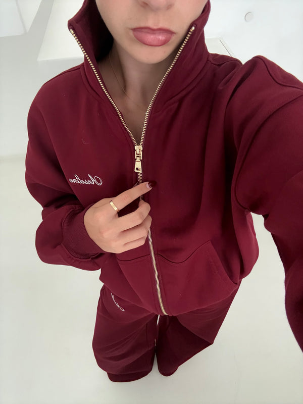 Monaco Zip Jumper - Mulberry