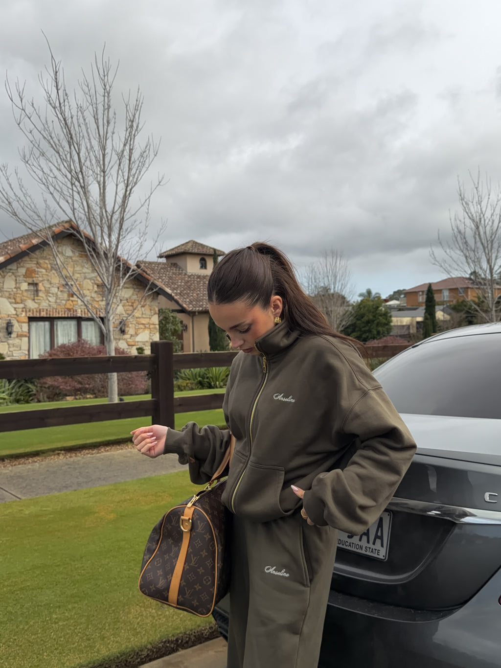 Monaco Zip Jumper - Olive (pre-order)