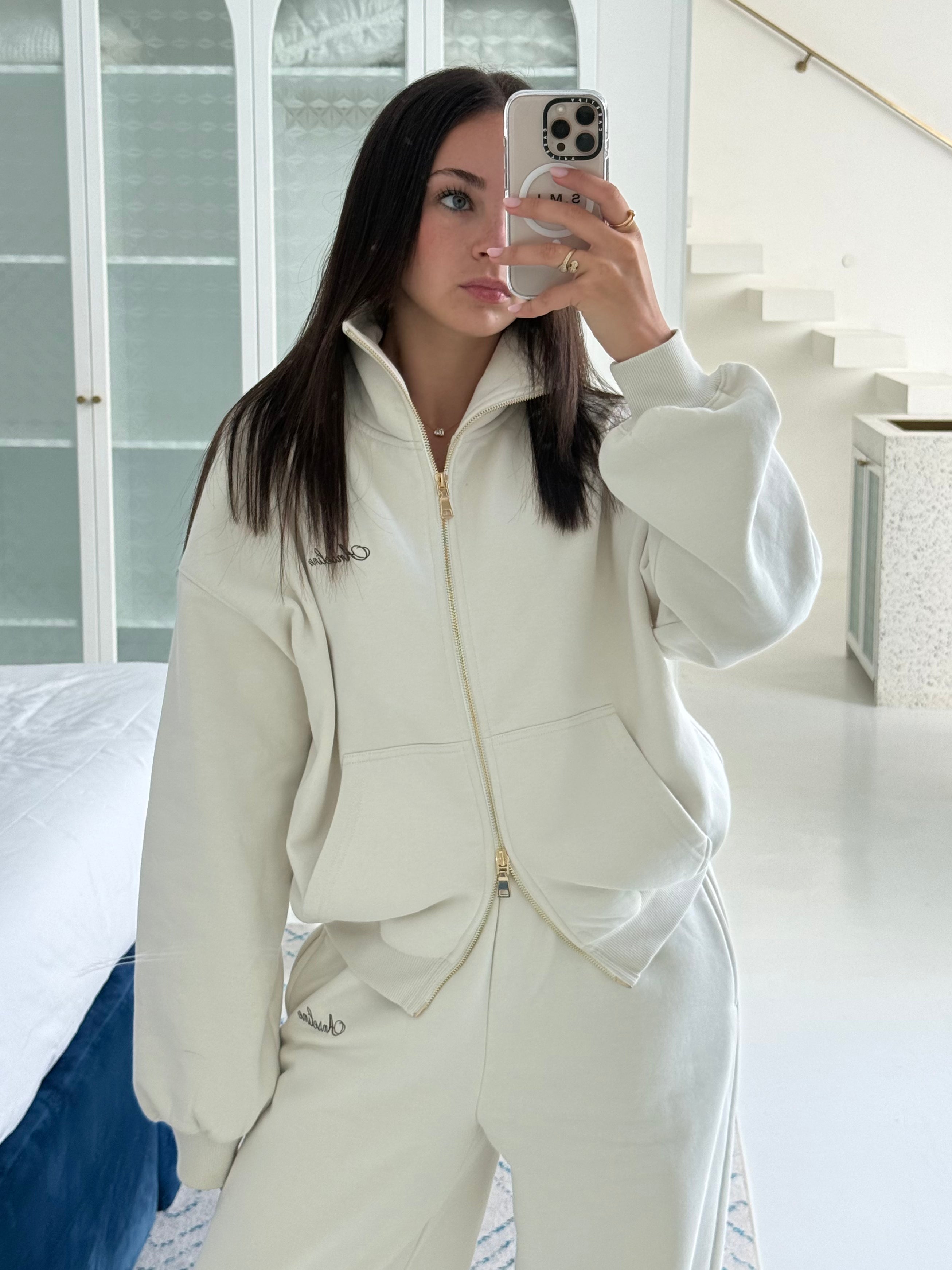 Monaco Wide Leg Pant - Oat
