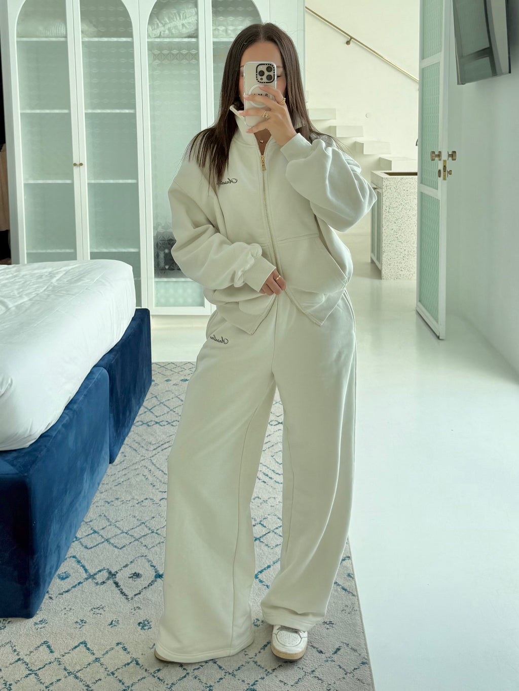 Monaco Wide Leg Pant - Oat