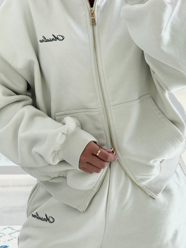 Monaco Zip Jumper - Oat